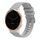 Per Garmin Vivoactive 4S Wavy Dots Stitched 18mm cinturino in silicone (grigio) Per Garmin Vivoactive 4S Wavy Dots Stitched 18mm cinturino in silicone (grigio)