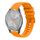 Per Garmin Vivomove 3S Wavy Dots Stitched 18mm cinturino in silicone (giallo ambra)