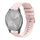 Per Garmin Vivomove 3S Wavy Dots Stitched 18mm cinturino in silicone (rosa)