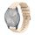 Per Garmin Vivomove 3S Wavy Dots Stitched 18mm Cinturino in silicone (color crema) Per Garmin Vivomove 3S Wavy Dots Stitched 18mm Cinturino in silicone (color crema)