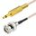 Cavo adattatore audio coassiale di alimentazione RG316 da BNC maschio a 3,5 mm maschio stereo da 100 cm Cavo adattatore audio coassiale di alimentazione RG316 da BNC maschio a 3,5 mm maschio stereo da 100 cm