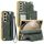 Per Samsung Galaxy Z Fold6 VIETAO Custodia per telefono con supporto pieghevole integrato in PU con pellicola (verde) Per Samsung Galaxy Z Fold6 VIETAO Custodia per telefono con supporto pieghevole integrato in PU con pellicola (verde)