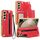 Per Samsung Galaxy Z Fold6 VIETAO Custodia per telefono con supporto pieghevole integrato in PU con pellicola (rosso) Per Samsung Galaxy Z Fold6 VIETAO Custodia per telefono con supporto pieghevole integrato in PU con pellicola (rosso)