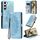 Per Samsung Galaxy S23+ 5G Custodia per telefono in pelle goffrata Skin Feel Totem (blu) Per Samsung Galaxy S23+ 5G Custodia per telefono in pelle goffrata Skin Feel Totem (blu)