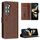 Per Samsung Galaxy Z Fold6 Custodia per telefono pieghevole in pelle con fibbia e texture in vitello con cuciture (marrone scuro) Per Samsung Galaxy Z Fold6 Custodia per telefono pieghevole in pelle con fibbia e texture in vitello con cuciture (marrone scuro)
