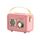 FT-BT20 Mini Retro Card USB Flash Drive FM Radio Altoparlante Bluetooth wireless (rosa) FT-BT20 Mini Retro Card USB Flash Drive FM Radio Altoparlante Bluetooth wireless (rosa)