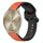 Per Garmin Vivomove Trend 20mm Convex Loop Cinturino in silicone bicolore (arancione + nero) Per Garmin Vivomove Trend 20mm Convex Loop Cinturino in silicone bicolore (arancione + nero)