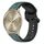 Per Garmin Vivomove Trend 20mm Convex Loop Cinturino in silicone bicolore (verde oliva + nero) Per Garmin Vivomove Trend 20mm Convex Loop Cinturino in silicone bicolore (verde oliva + nero)