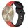 Per Garmin Vivomove Trend 20mm Convex Loop Cinturino in silicone bicolore (rosso + nero) Per Garmin Vivomove Trend 20mm Convex Loop Cinturino in silicone bicolore (rosso + nero)