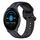 Per Garmin Vivoactive3 Music 20mm Convex Loop Cinturino in silicone bicolore (blu notte + nero) Per Garmin Vivoactive3 Music 20mm Convex Loop Cinturino in silicone bicolore (blu notte + nero)