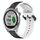 Per Garmin Approach S40 20mm Convex Loop Cinturino in silicone bicolore (nero + bianco)