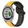 Per Garmin Approach S40 20mm Convex Loop Cinturino in silicone bicolore (giallo + nero) Per Garmin Approach S40 20mm Convex Loop Cinturino in silicone bicolore (giallo + nero)