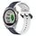 Per Garmin Approach S40 20mm Convex Loop Cinturino in silicone bicolore (blu notte + bianco)