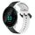 Per Garmin Forerunner 55 20mm Convex Loop Cinturino in silicone bicolore (nero + bianco) Per Garmin Forerunner 55 20mm Convex Loop Cinturino in silicone bicolore (nero + bianco)