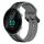 Per Garmin Forerunner 55 20mm Convex Loop Cinturino in silicone bicolore (nero + grigio) Per Garmin Forerunner 55 20mm Convex Loop Cinturino in silicone bicolore (nero + grigio)