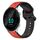 Per Garmin Forerunner 55 20mm Convex Loop Cinturino in silicone bicolore (rosso + nero) Per Garmin Forerunner 55 20mm Convex Loop Cinturino in silicone bicolore (rosso + nero)