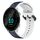 Per Garmin Forerunner 55 cinturino convesso da 20 mm in silicone bicolore (blu notte + bianco) Per Garmin Forerunner 55 cinturino convesso da 20 mm in silicone bicolore (blu notte + bianco)