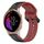 Per Garmin Venu 20mm Convex Loop cinturino in silicone bicolore (nero + rosso) Per Garmin Venu 20mm Convex Loop cinturino in silicone bicolore (nero + rosso)