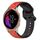 Per Garmin Venu 20mm Convex Loop cinturino in silicone bicolore (rosso + nero) Per Garmin Venu 20mm Convex Loop cinturino in silicone bicolore (rosso + nero)