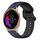 Per Garmin Venu 20mm Convex Loop cinturino in silicone bicolore (blu notte + nero) Per Garmin Venu 20mm Convex Loop cinturino in silicone bicolore (blu notte + nero)