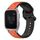 Per Garmin Venu SQ 20mm Convex Loop cinturino in silicone bicolore (arancione + nero) Per Garmin Venu SQ 20mm Convex Loop cinturino in silicone bicolore (arancione + nero)
