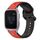 Per Garmin Venu SQ 20mm Convex Loop cinturino in silicone bicolore (rosso + nero) Per Garmin Venu SQ 20mm Convex Loop cinturino in silicone bicolore (rosso + nero)