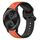 Per Garmin VivoMove Style 20mm Convex Loop Cinturino in silicone bicolore (arancione + nero) Per Garmin VivoMove Style 20mm Convex Loop Cinturino in silicone bicolore (arancione + nero)