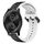 Per Garmin VivoMove Style 20mm Convex Loop Cinturino in silicone bicolore (nero + bianco) Per Garmin VivoMove Style 20mm Convex Loop Cinturino in silicone bicolore (nero + bianco)