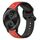 Per Garmin VivoMove Style 20mm Convex Loop Cinturino in silicone bicolore (rosso + nero) Per Garmin VivoMove Style 20mm Convex Loop Cinturino in silicone bicolore (rosso + nero)