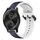 Per Garmin VivoMove Style 20mm Convex Loop Cinturino in silicone bicolore (blu notte + bianco) Per Garmin VivoMove Style 20mm Convex Loop Cinturino in silicone bicolore (blu notte + bianco)