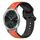 Per Garmin VivoMove Luxe 20mm Convex Loop Cinturino in silicone bicolore (arancione + nero) Per Garmin VivoMove Luxe 20mm Convex Loop Cinturino in silicone bicolore (arancione + nero)