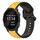 Per Garmin Forerunner 245 20mm Convex Loop Cinturino in silicone bicolore (giallo + nero) Per Garmin Forerunner 245 20mm Convex Loop Cinturino in silicone bicolore (giallo + nero)