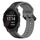 Per Garmin Forerunner 245 Music 20mm Convex Loop Cinturino in silicone bicolore (nero + grigio) Per Garmin Forerunner 245 Music 20mm Convex Loop Cinturino in silicone bicolore (nero + grigio)