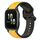 Per Garmin Forerunner Sq2 20mm Convex Loop Cinturino in silicone bicolore (giallo + nero) Per Garmin Forerunner Sq2 20mm Convex Loop Cinturino in silicone bicolore (giallo + nero)