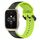 Per Garmin Forerunner Sq2 Music 20mm Convex Loop Cinturino in silicone bicolore (nero + lime) Per Garmin Forerunner Sq2 Music 20mm Convex Loop Cinturino in silicone bicolore (nero + lime)