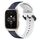 Per Garmin Forerunner Sq2 Music 20mm Convex Loop Cinturino in silicone bicolore (blu notte + bianco)