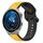 Per Huawei Watch GT3 Pro 43mm 20mm Convex Loop Cinturino in silicone bicolore (giallo + nero) Per Huawei Watch GT3 Pro 43mm 20mm Convex Loop Cinturino in silicone bicolore (giallo + nero)