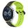 Per Huawei Watch GT3 42mm 20mm Convex Loop Cinturino in silicone bicolore (nero + lime) Per Huawei Watch GT3 42mm 20mm Convex Loop Cinturino in silicone bicolore (nero + lime)