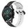 Per Huawei Watch GT2 42mm 20mm Convex Loop Cinturino in silicone bicolore (nero + bianco) Per Huawei Watch GT2 42mm 20mm Convex Loop Cinturino in silicone bicolore (nero + bianco)
