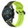Per Huawei Watch GT2 42mm 20mm Convex Loop Cinturino in silicone bicolore (nero + lime) Per Huawei Watch GT2 42mm 20mm Convex Loop Cinturino in silicone bicolore (nero + lime)