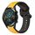 Per Huawei Watch GT2 42mm 20mm Convex Loop Cinturino in silicone bicolore (giallo + nero) Per Huawei Watch GT2 42mm 20mm Convex Loop Cinturino in silicone bicolore (giallo + nero)