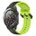 Per Huawei Watch 2 Cinturino in silicone bicolore con anello convesso da 20 mm (nero + lime) Per Huawei Watch 2 Cinturino in silicone bicolore con anello convesso da 20 mm (nero + lime)