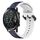 Per Honor MagicWatch2 42mm 20mm Convex Loop Cinturino in silicone bicolore (blu notte + bianco) Per Honor MagicWatch2 42mm 20mm Convex Loop Cinturino in silicone bicolore (blu notte + bianco)
