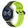 Per Huawei Watch GT3 46mm 22mm Convex Loop Cinturino in silicone bicolore (nero + lime) Per Huawei Watch GT3 46mm 22mm Convex Loop Cinturino in silicone bicolore (nero + lime)