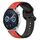 Per Huawei Watch GT3 46mm 22mm Convex Loop Cinturino in silicone bicolore (rosso + nero) Per Huawei Watch GT3 46mm 22mm Convex Loop Cinturino in silicone bicolore (rosso + nero)