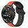 Per Huawei Watch GT Runner 22mm Convex Loop Cinturino in silicone bicolore (arancione + nero) Per Huawei Watch GT Runner 22mm Convex Loop Cinturino in silicone bicolore (arancione + nero)