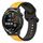 Per Huawei Watch GT Runner 22mm Convex Loop Cinturino in silicone bicolore (giallo + nero) Per Huawei Watch GT Runner 22mm Convex Loop Cinturino in silicone bicolore (giallo + nero)