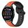 Per Huawei Watch 3 22mm Convex Loop Cinturino in silicone bicolore (arancione + nero) Per Huawei Watch 3 22mm Convex Loop Cinturino in silicone bicolore (arancione + nero)