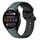 Per Huawei Watch 3 22mm Convex Loop Cinturino in silicone bicolore (verde oliva + nero) Per Huawei Watch 3 22mm Convex Loop Cinturino in silicone bicolore (verde oliva + nero)