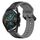 Per Huawei GT2 46mm 22mm Convex Loop Cinturino in silicone bicolore (nero + grigio) Per Huawei GT2 46mm 22mm Convex Loop Cinturino in silicone bicolore (nero + grigio)